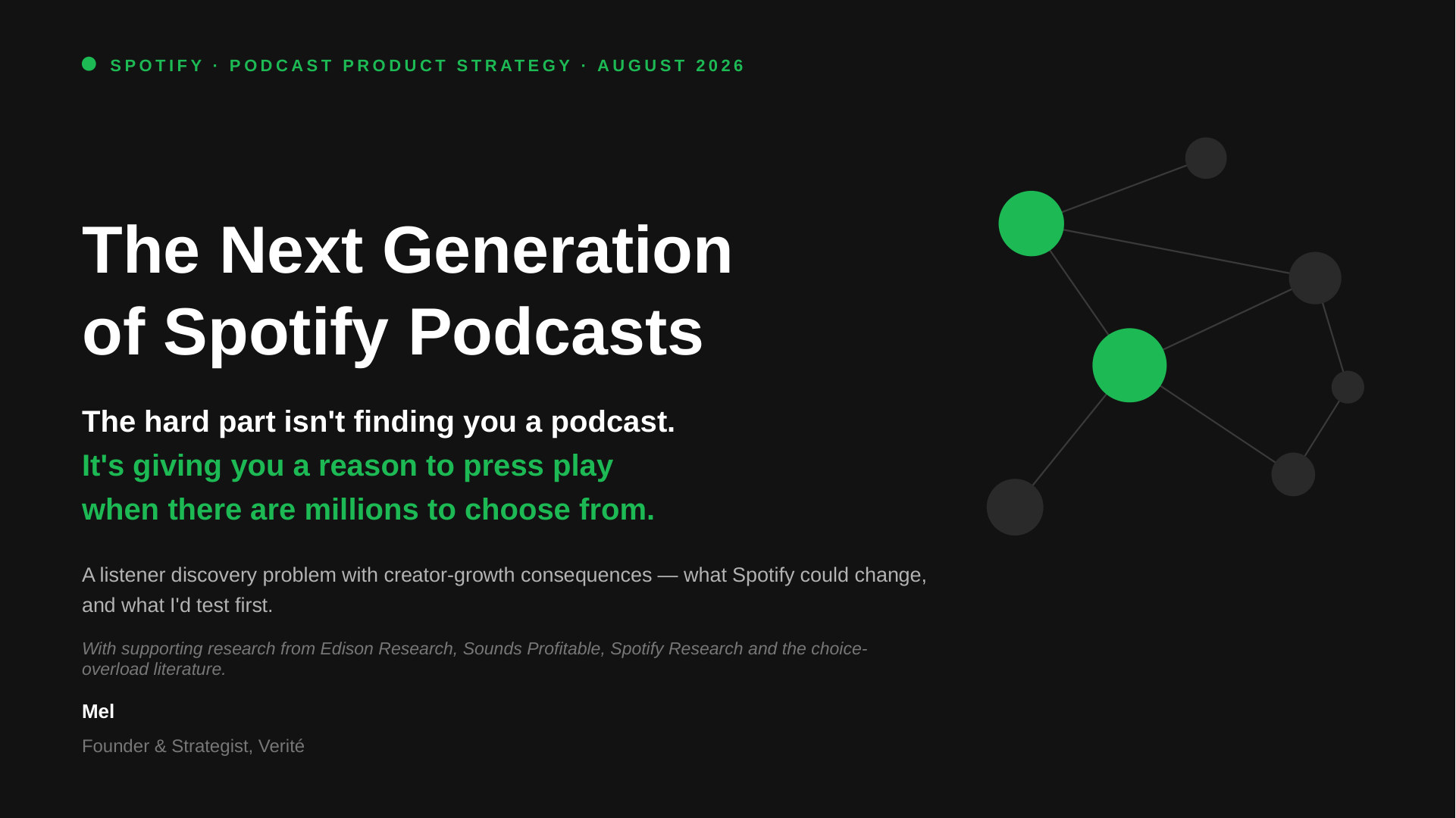 The Next Generation of Spotify Podcasts study cover
